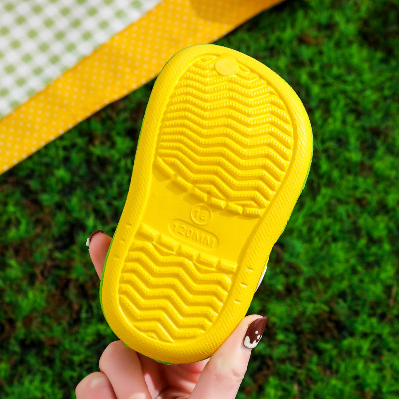 Kids luminous summer soft non-slip sandals for home, street, beach and pool