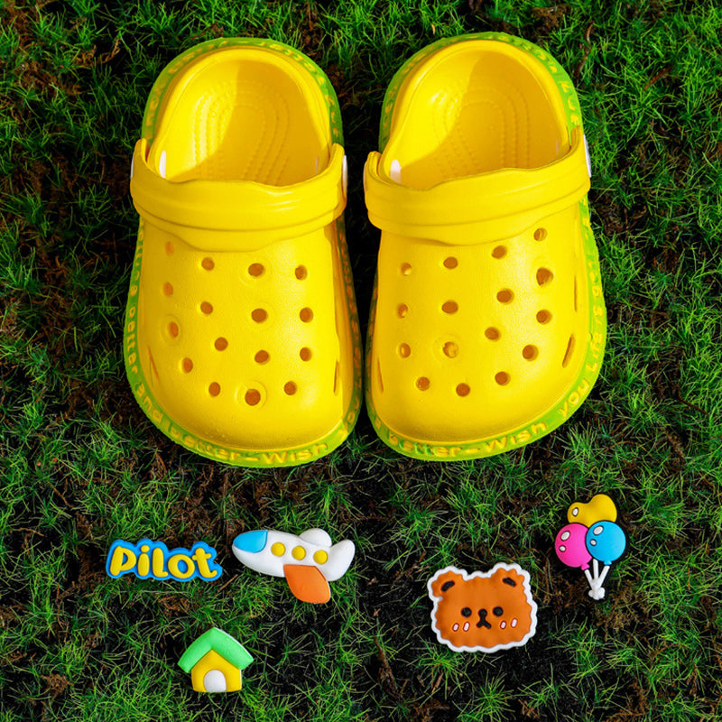 Kids luminous summer soft non-slip sandals for home, street, beach and pool