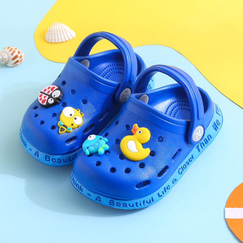 Kids luminous summer soft non-slip sandals for home, street, beach and pool